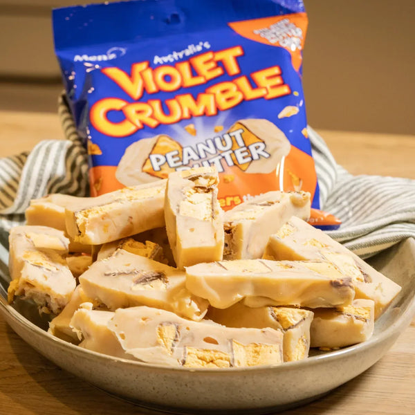 Violet Crumble Peanut Butter Fudge