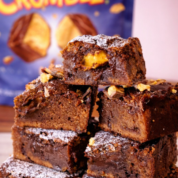 Violet Crumble Brownies
