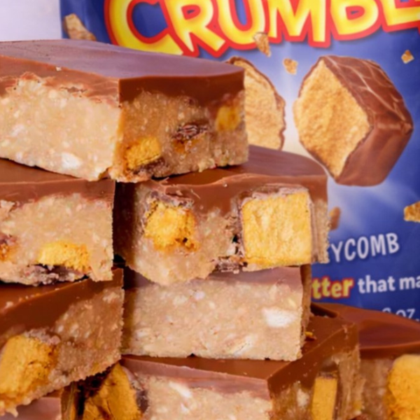 Violet Crumble Easy NO BAKE Slice