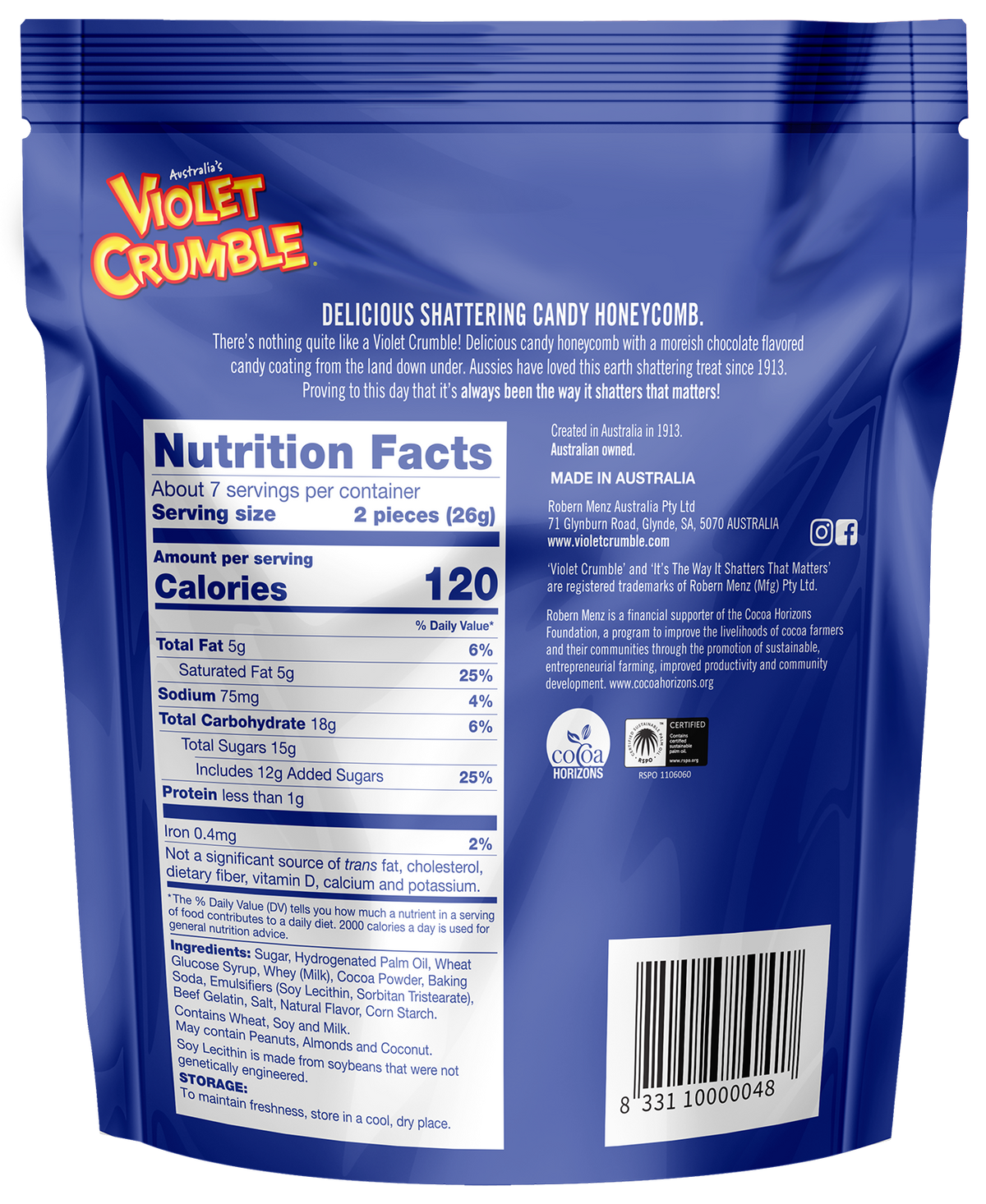 Violet Crumble Cubes