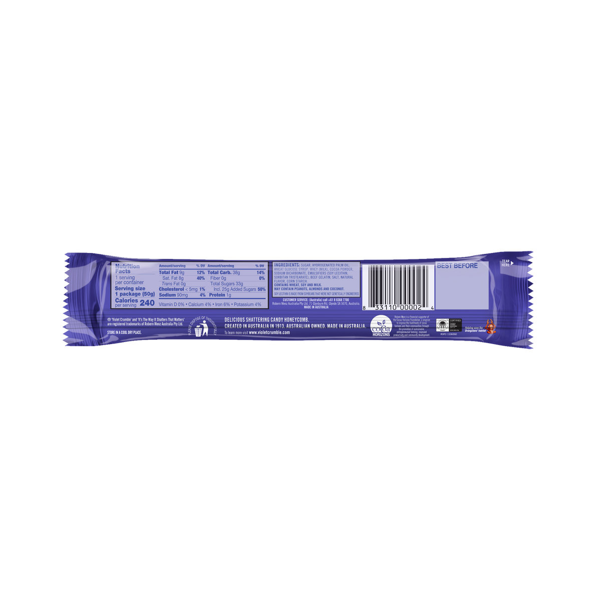 Violet Crumble Bar