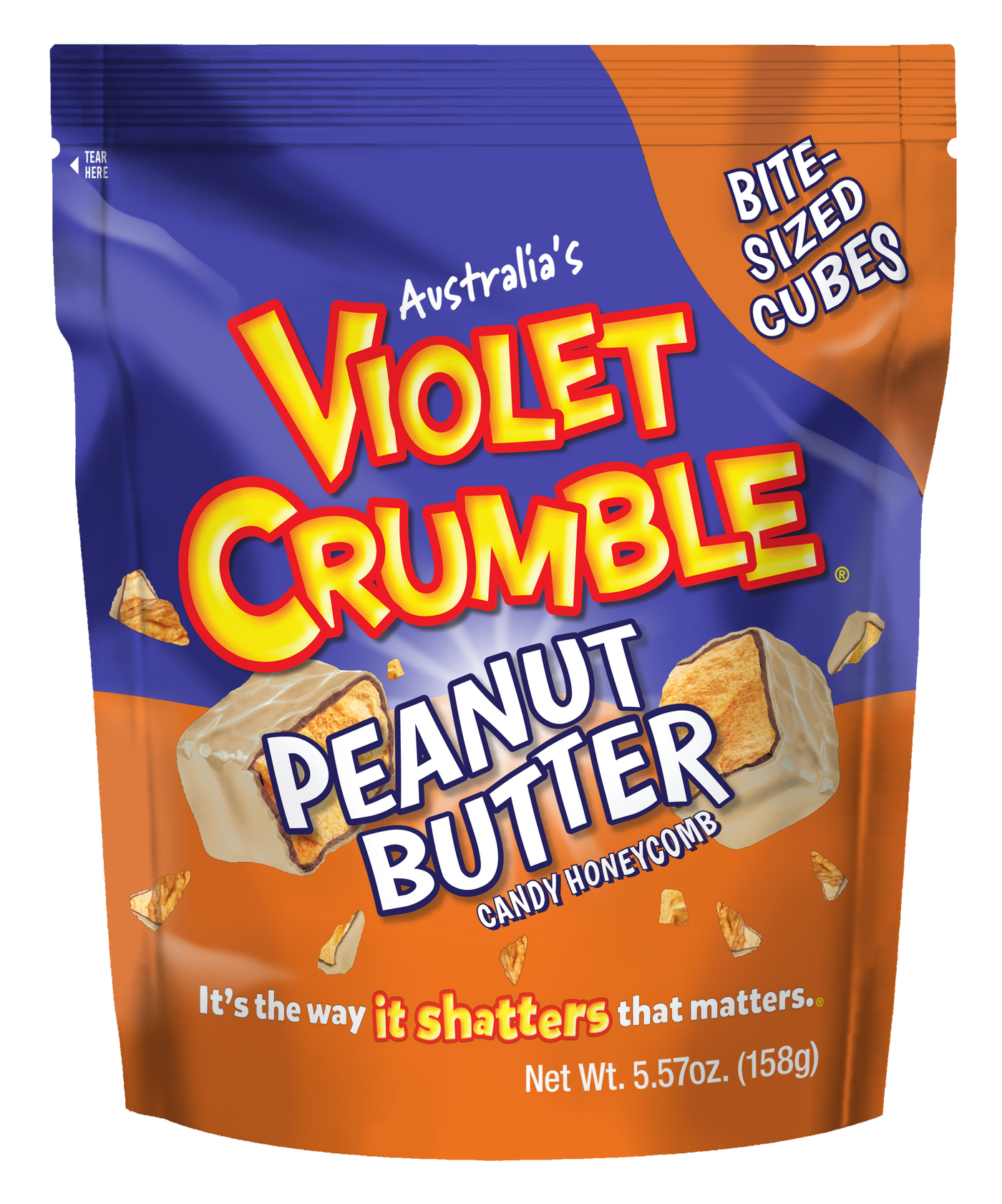Violet Crumble Peanut Butter Cubes